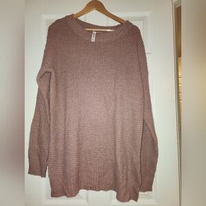 Zenana Mauve Knit Sweater